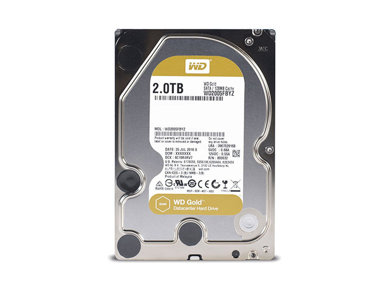 WD2005FBYZ  HDD Server WD GOLD WD2005FBYZ (3.5'', 2TB, 128Mb, 7200rpm, SATA6G) 1