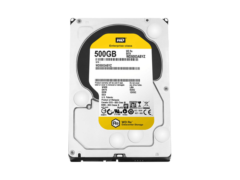 WD5003ABYZ  HDD Server WD RE DATACENTER WD5003ABYZ (3.5'', 500GB, 64Mb, 7200rpm, SATA6G)