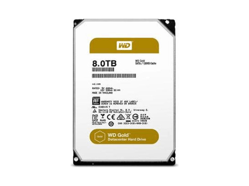 WD8002FRYZ  HDD Server WD Gold WD8002FRYZ (3.5'', 8ТB, 128Mb, 7200rpm, SATA6G 512E/ 4K) 1
