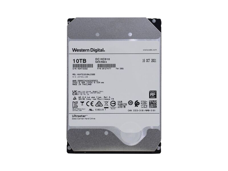 WUS721010ALE600  HDD WD 10TB 3.5'' SATA6G 7200rpm 256MB Ultrastar