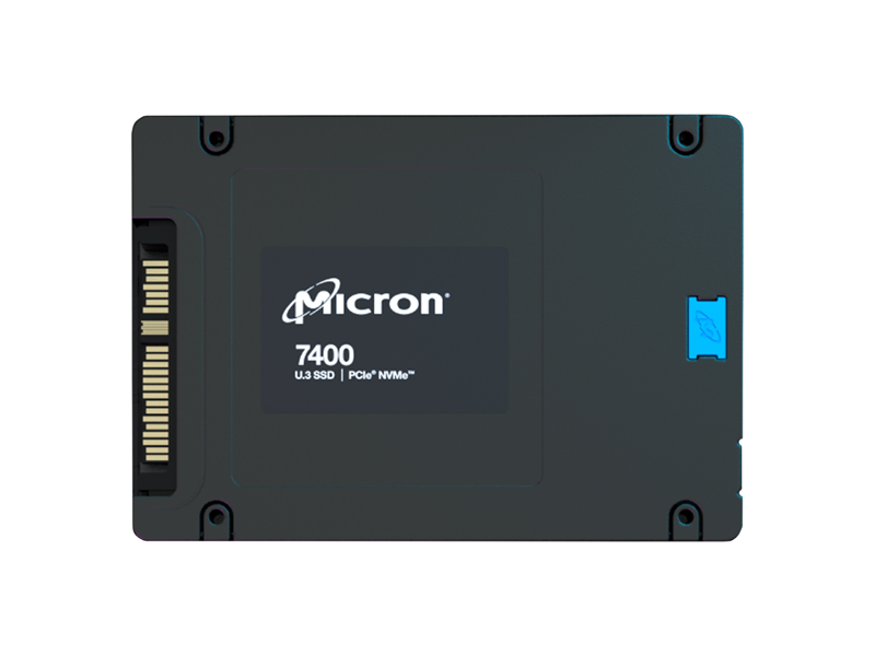 MTFDKCB960TDZ-1AZ1ZABYY  Micron 7400 PRO, 960GB, SSD, U.3, NVMe, PCIe 4.0 x4, 3D TLC, R/ W 6500/ 1000MB/ s, IOPs 240 000/ 60 000, 1700TBW, DWPD 1 (5 лет) 0