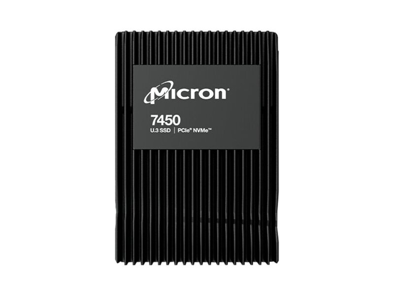 MTFDKCC1T6TFS-1BC1ZABYY  Micron SSD 7450 MAX, 1600GB, U.3(2.5'' 15mm), NVMe, PCIe 4.0 x4, 3D TLC, R/ W 6800/ 2700MB/ s, IOPs 800 000/ 250 000, TBW 8700, DWPD 3 1