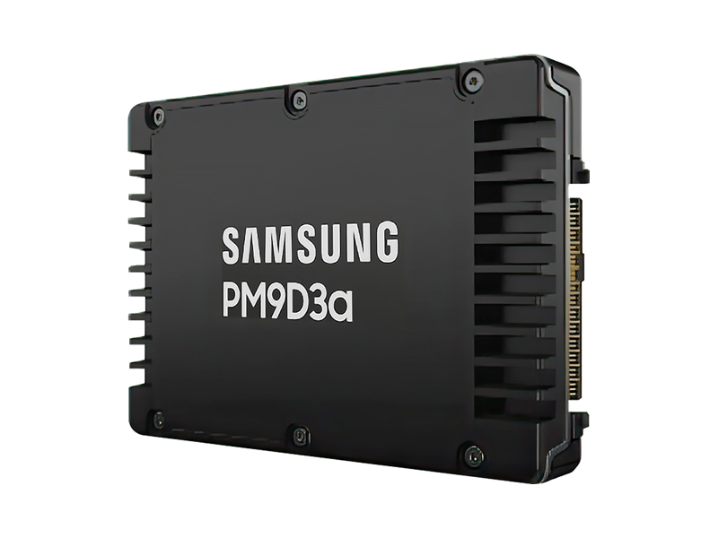 MZWL6960HFJA-00AW7  Samsung SSD PM9D3a, 960GB, U.3 (2.5'' 15mm), NVMe, PCIe 5.0 x4, 3D TLC, R/ W 12000/ 1600MB/ s, IOPs 1 000 000/ 70 000, TBW 1752, DWPD 1