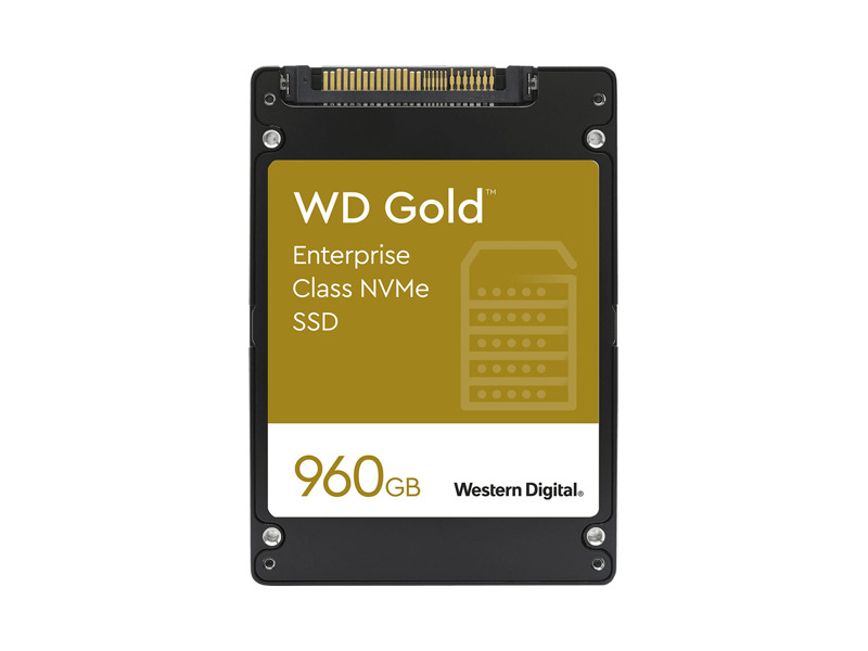 WDS960G1D0D  WD Server SSD Gold NVMe WDS960G1D0D (2.5'', 960GB, U.2 PCIe Gen 3.1 x4 NVMe (96L BICS4 3D TLC) 0.8DWPD)