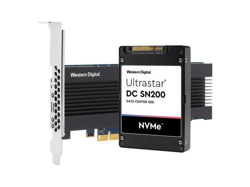 HUSMR7616BHP301 (0TS1305)  WD Server SSD Ultrastar DC SN200 HUSMR7616BHP301 1600GB PCIe 3.0 x8 NVMe 1.2 HH-HL 3DWPD