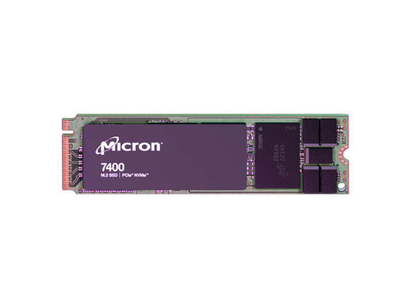 MTFDKBA960TDZ-1AZ1ZABYY  Micron SSD 960GB 7400 PRO, M.2(2280), NVMe, PCIe 4.0 x4, 3D TLC, R/ W 4400/ 1000MB/ s, IOPs 230 000/ 60 000, 1700TBW, DWPD 1 (5 лет)