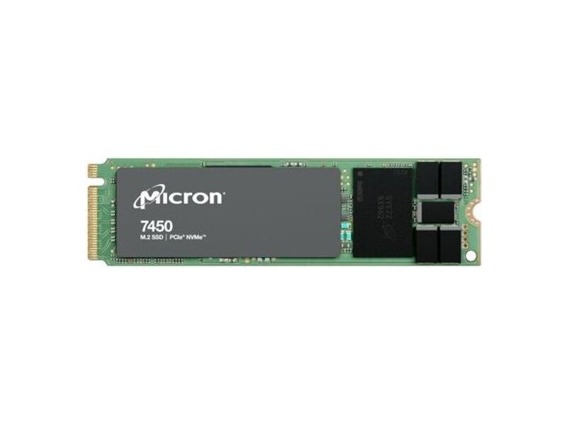 MTFDKBA960TFR-1BC1ZABYYR  Micron SSD 7450 PRO, 960GB, M.2 (22x80mm), NVMe, PCIe 4.0 x4, 3D TLC, R/ W 5000/ 1400MB/ s, IOPs 520 000/ 82 000, TBW 1700, DWPD 1