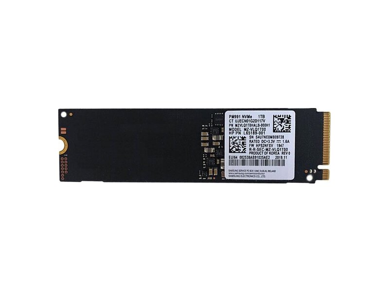 MZVLQ1T0HBLB-00B00  SSD Samsung PM991a, 1TB, M.2(22x80mm), NVMe, PCIe 3.0 x4, R/ W 3100/ 2000MB/ s, IOPs 380 000/ 330 000 1