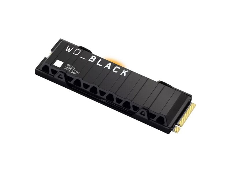 WDS100T2XHE  WD SSD Black SN850X, 1.0TB, M.2(22x80mm), NVMe, PCIe 4.0 x4, 3D TLC, R/ W 7300/ 6300MB/ s, IOPs 800 000/ 1 100 000, TBW 600, DWPD 0.3, with Heat Spreader