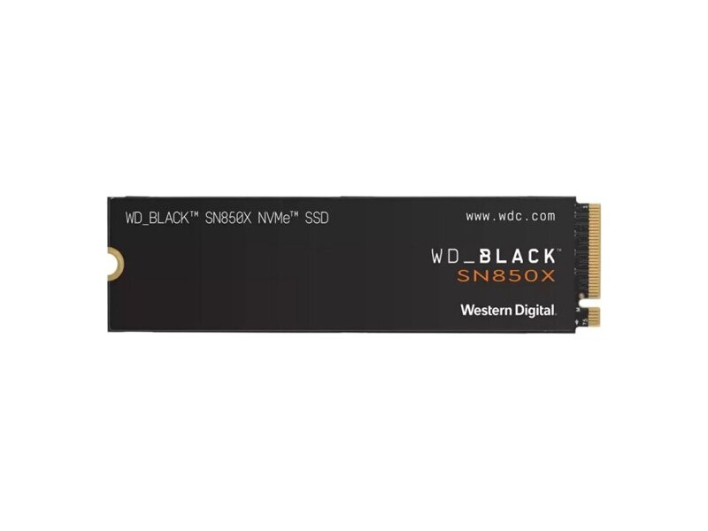 WDS400T2X0E  WD SSD Black SN850X, 4.0TB, M.2(22x80mm), NVMe, PCIe 4.0 x4, 3D TLC, R/ W 7300/ 6600MB/ s, IOPs 1 200 000/ 1 100 000, TBW 1200, DWPD 0.3