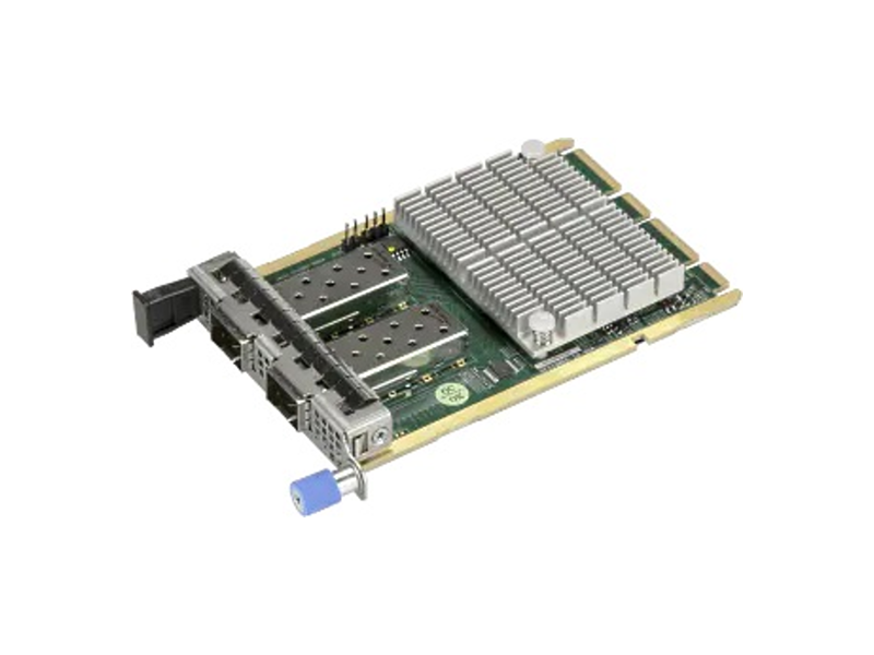 AOC-A25G-m2SM Контроллер Supermicro AOC-A25G-m2SM AIOM 2-port 25GbE SFP28, Mellanox CX-6 LX