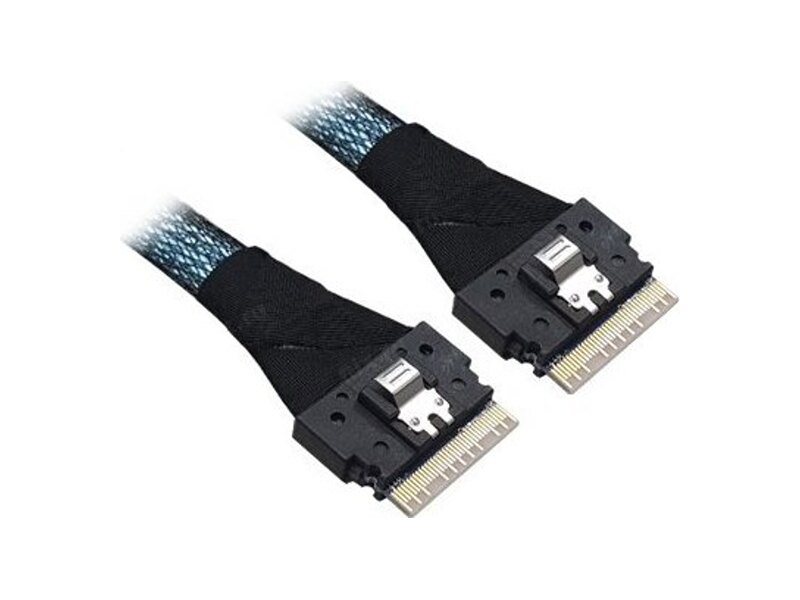 05-60007-00  Cable, SFF 8654 to 1x8 8654, 1M. To Controller SFF-8654 (SlimSAS), To Devices/ Backplane 1 x8 SFF8654 SlimSAS.