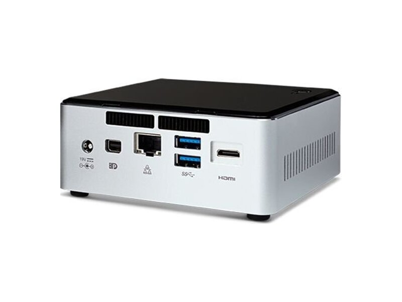 BOXNUC5I3RYHSN  Intel NUC kit, Core i3-5005U, 2x DDR3L 1.35V SODIMM (max 16GB), 2.5'' HDD/ SSD + M.2 SSD 6Gbps (42/ 60/ 80mm), 1TB SATA3 HDD, HD Graphics 5500 (mDP + mHDMI), 7.1 Audio via HDMI/ DP + Combo Jack, (2+2)xUSB 3.0, 1xLAN GbE, IR FP, WiFi 7265 AC, EU powercord 2