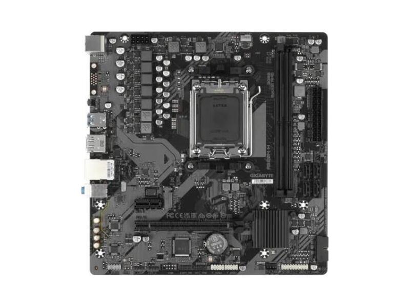 A620M H 1.2  Материнская плата GIGABYTE AMD A620 H 1.2/ microATX/ AMD Ryzen 7000/ 8000/ 9000/ A620 AM5/ 2xDIMM DDR5 5200 MHz/ 4xSATA/ 6G/ M.2 2580/ PCI-E Gen3/ PCI-E Gen4 x4/ x8/ x16/ 12xUSB/ HDMI/ DP/ RJ45