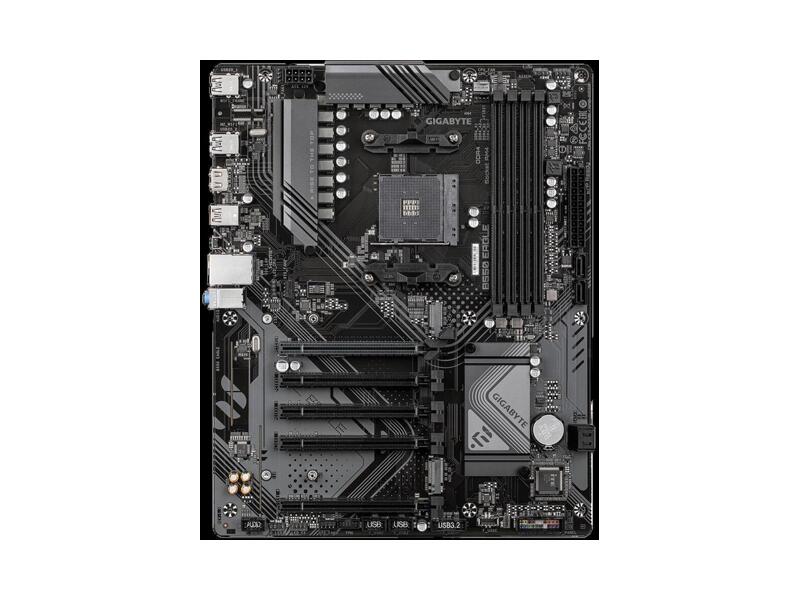 B550 EAGLE  Motherboard Gigabyte B550 EAGLE/ ATX/ AMD Ryzen 3000/ 3000G/ 4000G/ 5000/ 5000G/ AMD B550 AM4/ 4xDIMM DDR4 3200 MHz/ 4 x SATA 6G/ M.2/ PCI-E Gen4 x16/ PCI-E Gen3 x16/ 4xPCI-E Gen3/ 4 x USB 2.0/ USB 3.2 Gen 2 Type-A/ USB 3.2 Gen1 Type-C/ HDMI/ RJ45