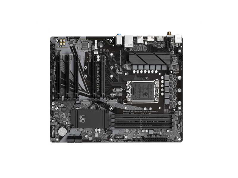 B660 DS3H AX DDR4  Материнская плата Gigabyte B660 DS3H AX DDR4/ ATX/ Intel Celeron/ Pentium Gold/ Core 12/ 13/ 14th Gen/ 4xDIMM DDR4 3200 MHz/ B660 LGA1700/ 4xSATA 6G/ 2xM.2 2260/ 2280/ 22110/ 4xPCI-E Gen3 x16/ PCI-E Gen4 x16/ Wi-Fi/ BT/ 11xUSB/ USB-C/ HDMI/ DP/ RJ45