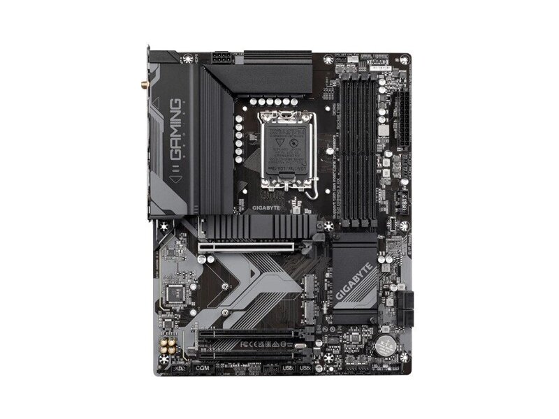 B760 GAMING X AX  Материнская плата Gigabyte B760 GAMING X AX/ ATX/ Intel Celeron/ Pentium 12/ 13/ 14th Gen/ B760 LGA1700/ 4xDIMM DDR5 4800 MHz/ 4xSATA 6G/ 3xM.2 22110/ 2280/ 2xPCI-E Gen3 x16/ PCI-E Gen4 x16/ Wi-Fi/ BT/ 7xUSB/ HDMI/ DP/ RJ45