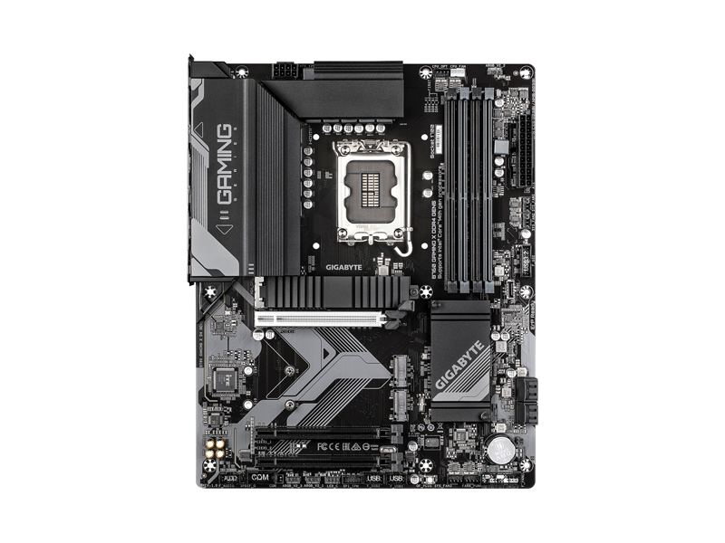 B760 GAMING X D4 GEN5  Материнская плата Gigabyte B760 GAMING X D4 GEN5/ ATX/ Intel Celeron/ Pentium Gold/ Core 12/ 13/ 14th Gen/ B760 LGA1700/ 4xDIMM DDR4 3200 MHz/ 4xSATA 6G/ 3xM.2 22110/ 2280/ 2xPCI-E Gen3 x16/ PCI-E Gen5 x16/ 14xUSB/ 2xUSB-C/ HDMI/ DP/ RJ45