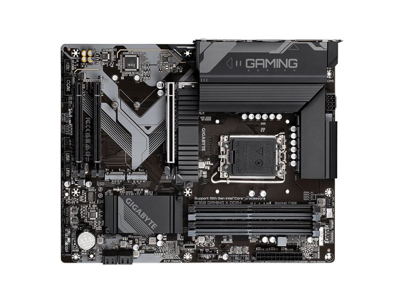 B760 GAMING X DDR4 Материнская плата GIGABYTE B760 GAMING X DDR4/ ATX/ Intel Celeron/ Pentium Gold 12/ 13/ 14th Gen/ B760 LGA1700/ 4xDIMM DDR4 3200 MHz/ 4xSATA6G/ 3xM.2/ 2xPCI-E Gen3/ PCI-E Gen4 x16/ 15xUSB/ HDMI/ DP/ RJ45