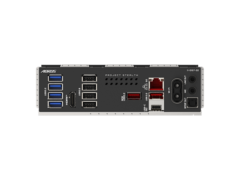 B850 A STEALTH  Материнская плата GIGABYTE B850 A STEALTH/ ATX/ AMD Ryzen 7000/ 8000/ 9000/ 4xDIMM DDR5 5200 MHz/ B850 AM5/ 2xSATA 6G/ 4xM.2 25110/ 22110/ 2580/ 2280/ PCI-E Gen4 x4/ PCI-E Gen4 x4/ x8/ PCI-E Gen5 x16/ Wi-Fi/ BT/ 16xUSB/ 2xUSB-C/ HDMI/ DP/ RJ45 1