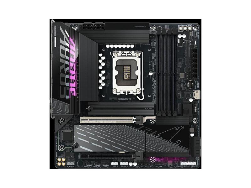 B860M AORUS ELITE WIFI6E  Материнская плата GIGABYTE B860M AORUS ELITE WIFI6E/ microATX/ Intel Core Ultra/ 4xDIMM DDR5 6400 MHz/ B860 LGA1851/ 4xSATA 6G/ 3xM.2 25110/ 22110/ 2580/ 2280/ Wi-Fi/ BT/ 16xUSB/ 2xUSB-C/ HDMI/ DP/ RJ45