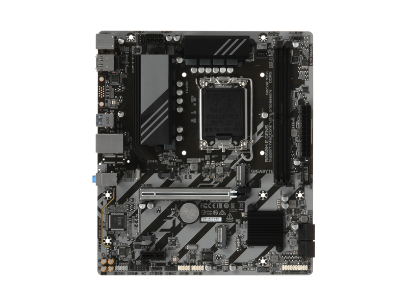 B860M E GEN5  Материнская плата Gigabyte B860M E GEN5 B860/ microATX/ Intel Ultra/ 2xDIMM DDR5 6400 MHz/ 4xSATA 6G/ 2xM.2 2280/ PCI-E Gen3/ PCI-E Gen5 x16/ 12xUSB/ HDMI/ DP/ RJ45 1