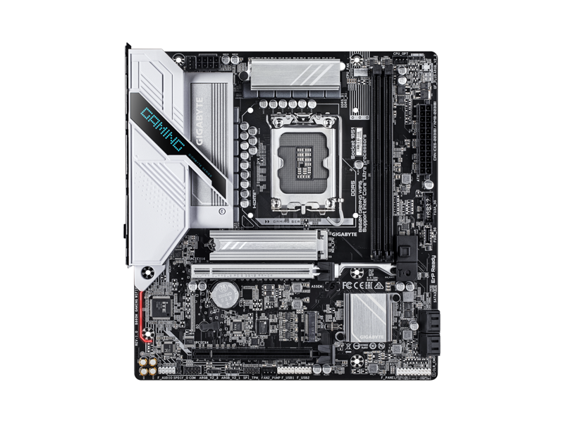 B860M GAMING WIFI6  Материнская плата GIGABYTE B860M GAMING WIFI6/ microATX/ Intel Ultra/ 2xDIMM DDR5 6400 MHz/ B860 LGA1851/ 4xSATA 6G/ 2xM.2 2280/ PCI-E Gen4 x4/ PCI-E Gen5 x16/ Wi-Fi/ BT/ 12xUSB/ USB-C/ HDMI/ DP/ RJ45