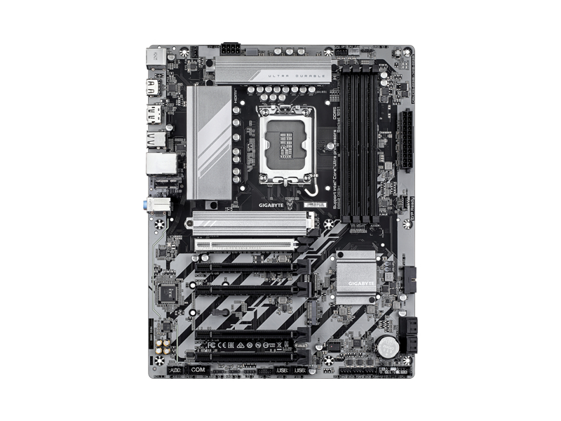 B860 DS3H  Материнская плата GIGABYTE B860 DS3H/ ATX/ Intel Ultra/ 4xDIMM DDR5 6400 MHz/ B860 LGA1851/ 4xSATA 6G/ 2xM.2 25110/ 22110/ 2580/ 2280/ 4xPCI-E Gen4 x16/ PCI-E Gen5 x16/ 11xUSB/ 2xUSB-C/ HDMI/ RJ45