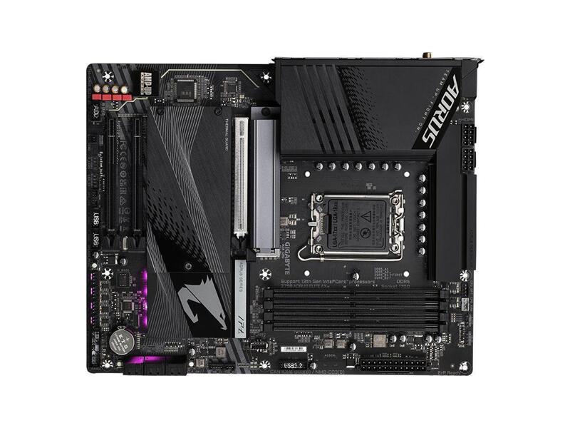 Z790 AORUS ELITE AX  Материнская плата Gigabyte Z790 AORUS ELITE AX/ ATX/ Intel Core/ Pentium/ Celeron 12/ 13/ 14th Gen/ Z790 LGA1700/ 4xDIM DDR5 4800 MHz/ 6xSATA 6G/ 4xM.2 22110/ 2280/ 2xPCI-E Gen3 x4/ x16/ PCI-E Gen4 x4/ x16/ PCI-E Gen5 x16/ Wi-Fi/ BT/ 15xUSB/ 2xUSB-C/ HDMI