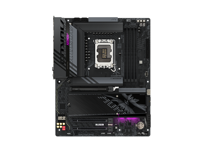 Z890 AORUS ELITE WIFI7  Материнская плата Gigabyte Z890 AORUS ELITE WIFI7/ ATX/ Intel Ultra/ 4xDIMM DDR5 6400 MHz/ Z890 LGA1851/ 4xSATA 6G/ 4xM.225110/ 22110/ 2580/ 2280/ 2xPCI-E Gen4 x4/ PCI-E Gen5 x16/ Wi-Fi/ BT/ Thunderbolt/ 15xUSB/ USB-C/ HDMI/ DP/ RJ45