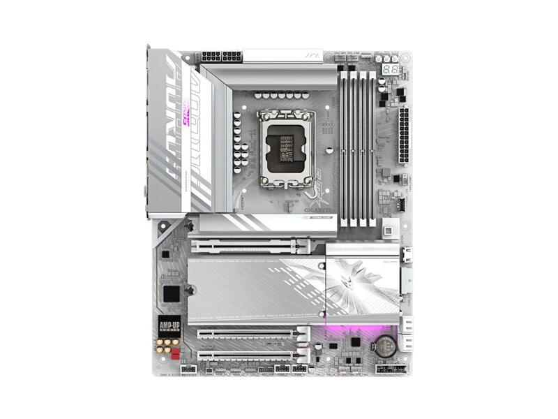 Z890 AORUS ELITE WIFI7 ICE  Материнская плата GIGABYTE Z890 AORUS ELITE WIFI7 ICE/ ATX/ Intel Ultra/ 4xDIMM DDR5 6400 MHz/ Z890 LGA1851/ 4xSATA 6G/ 4xM.2 25110/ 22110/ 2580/ 2280/ 2xPCI-E Gen4 x16/ PCI-E Gen5 x16/ Wi-Fi/ B/ 15xUSB/ 2xUSB-C/ HDMI/ DP/ RJ45