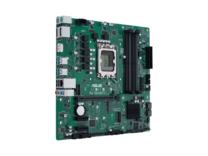90MB19E0-M2EAYC  Motherboard PRO Q670M-C-CSM micro ATX / LGA1700 Socket / Q670 Chipset / USB-C Gen1, USB 3.2 Gen 1, USB 3.2 Gen 2 / Gigabit LAN / onboard graphics (CPU required) / HD Audio (8-channel)