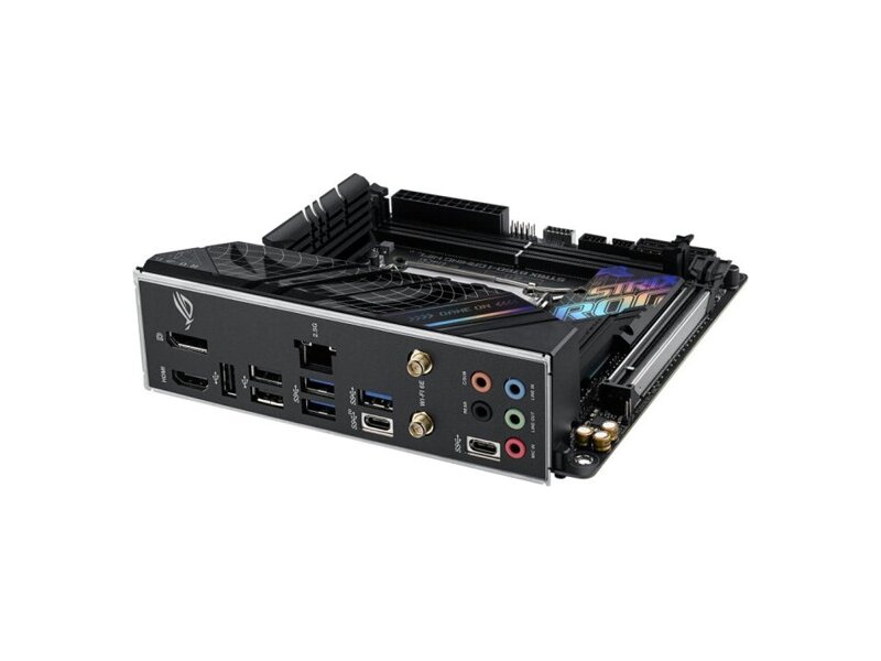 90MB1D90-M0EAY0  ASUS ROG STRIX B760-I GAMING WIFI, LGA1700, B760, 2*DDR5, HDMI+DP, 4xSATA3 + RAID, M2, Audio, Gb LAN, USB 3.2, USB 2.0, mITX; 1