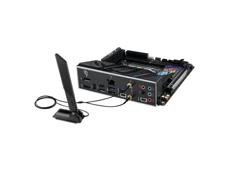 90MB1D90-M0EAY0  ASUS ROG STRIX B760-I GAMING WIFI, LGA1700, B760, 2*DDR5, HDMI+DP, 4xSATA3 + RAID, M2, Audio, Gb LAN, USB 3.2, USB 2.0, mITX; 2