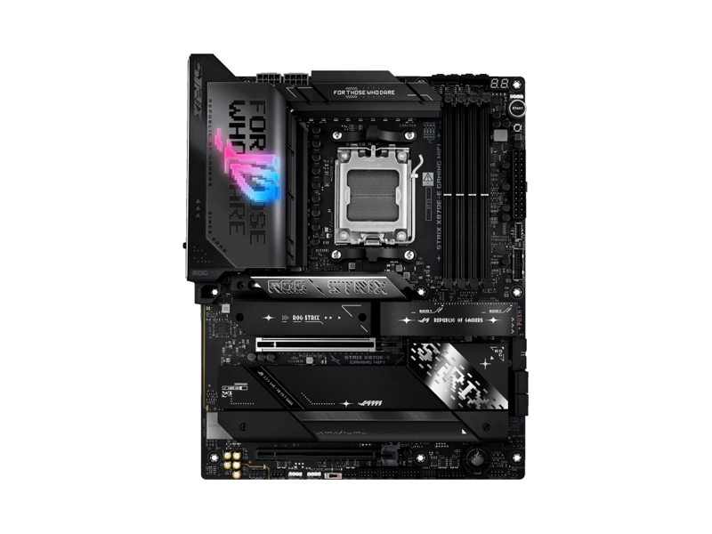 90MB1IB0-M0EAY0  ASUS ROG STRIX X870E-E GAMING WIFI AMD 4xDIMM DDR5 WiFi BT M.2 4xSATA6G 3xPCI-E 24xUSB HDMI RJ45