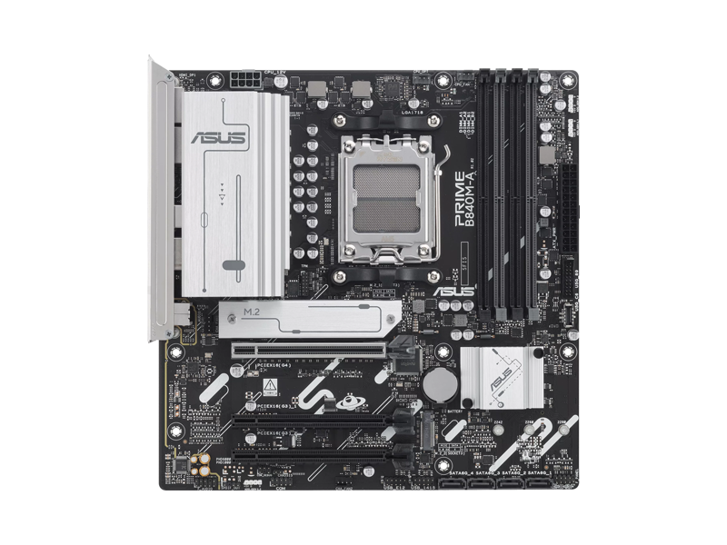 90MB1J10-M0EAYC  Материнская плата ASUS PRIME B840M-A-CSM/ microATX/ AMD RYZEN 7000/ 8000/ 9000/ 4xDIMM DDR5/ B840 AM5/ 4xSATA 6G/ 3xM.2 2242/ 2260/ 2280/ 2xPCI-E Gen3 x16/ PCI-E Gen4 x4/ x8/ x16/ 9xUSB/ 2xUSB-C/ HDMI/ DP/ RJ45