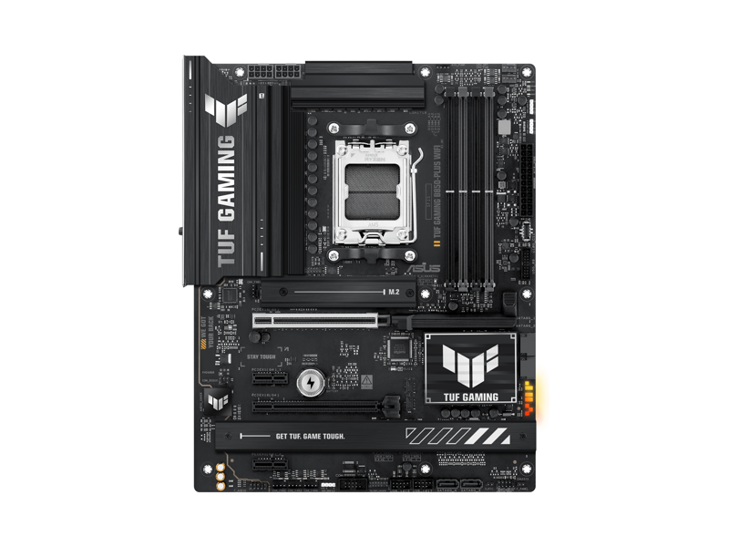 90MB1J30-M0EAY0  Материнская плата ASUS TUF GAMING B850-PLUS WIFI/ ATX/ AMD Ryzen 7000/ 8000/ 9000/ B850 AM5/ 4xDIMM DDR5 4800 MHz/ 4xSATA 6G/ 3xM.2/ 2xPCI-E Gen4/ PCI-E Gen4 x16/ PCI-E Gen4/ 5 x16/ Wi-Fi/ BT/ USB/ HDMI/ DP/ RJ45