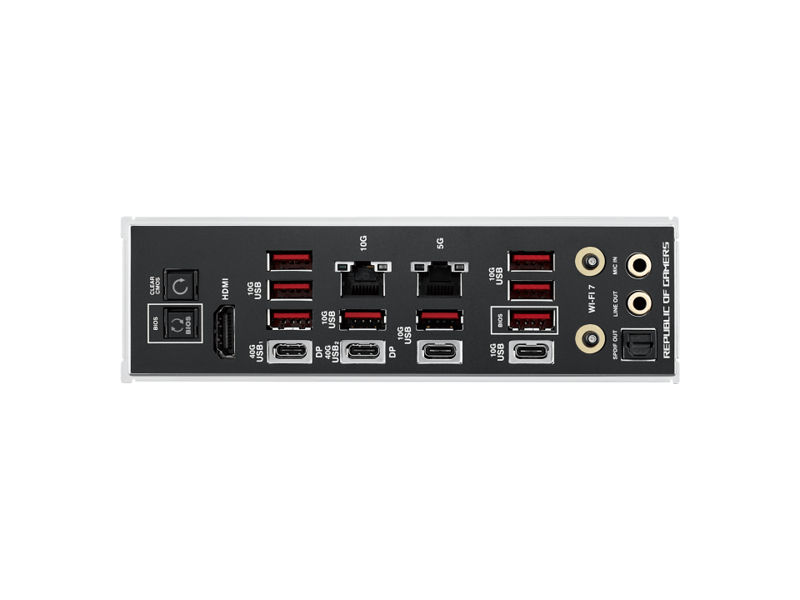 90MB1LB0-M0EAY0  Материнская плата Asus ROG CROSSHAIR X870E EXTREME/ eATX/ AMD Ryzen 7000/ 8000/ 9000/ 4xDIMM DDR5/ 4xSATA 6G/ 5xM.2 22110/ 2280/ 2xPCI-E Gen4 x16/ 2xPCI-E Gen5 x16/ Wi-Fi/ BT/ 10xUSB/ HDMI/ RJ45 1