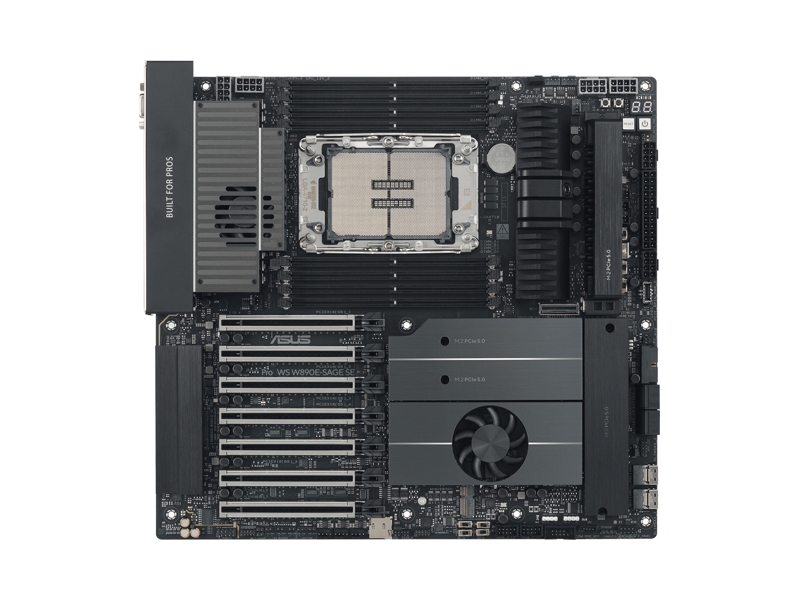 90MB1LH0-M0EAY0  Материнская плата ASUS PRO WS W890E-SAGE SE/ EEB/ Intel Xeon 600/ 8xDIMM DDR5/ W890 LGA4710-2/ 4xSATA 6G/ 2 x SlimSAS/ MCIO/ 4xM.2 2242/ 2260/ 2280/ 22110/ 7 x PCI-E Gen5 x16/ x0/ x16/ x0/ x16/ x0/ x16/ 7 x PCI-E Gen5 x16/ x16/ x16/ x16/ x16/ x8/ x16/ 9xU