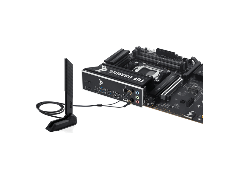 90MB1LT0-M0EAY0  Материнская плата TUF GAMING B650E-E WIFI/ ATX/ AMD Ryzen 7000/ 8000/ 9000/ B650 AM5/ 4xDIMM DDR5 5200 MHz/ 4xSATA 6G/ 3xM.2 2242/ 2260/ 2280/ 22110/ PIC-E Gen4/ PCI-E Gen4 x16/ PCI-E Gen4 x4/ x8/ x16/ PCI-E Gen5 x16/ Wi-Fi/ BT/ 12xUSB/ HDMI/ DP/ RJ45 2