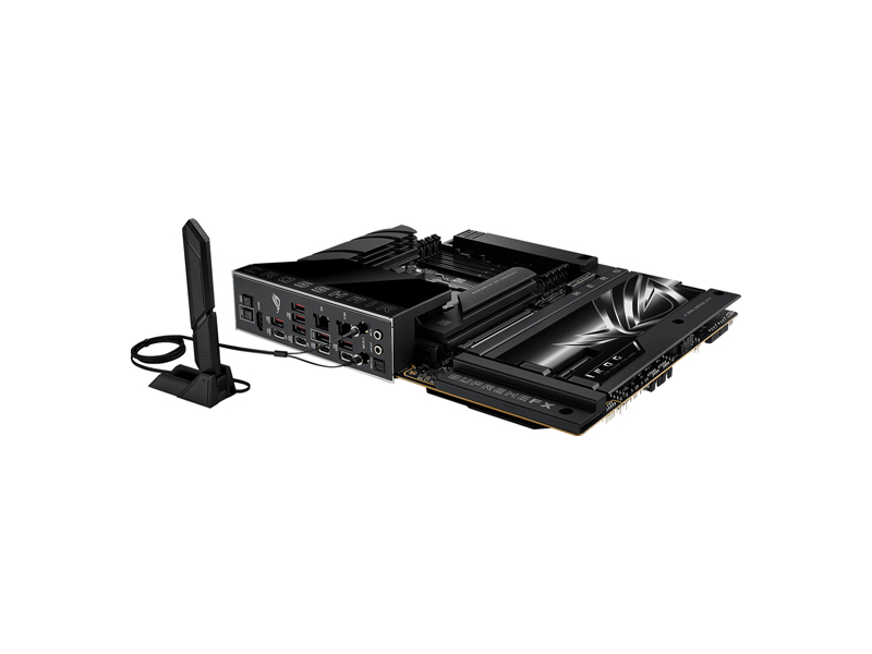 90MB1MX0-M0EAY0  Материнская плата ASUS ROG CROSSHAIR X870E HERO BTF/ ATX/ AMD Ryzen 7000/ 8000/ 9000/ 4xDIMM DDR5 5200 MHz/ X870 AM5/ 4xSATA 6G/ 5xM.2 2242/ 2260/ 2280/ PCI-E Gen4 x4/ x8/ x16/ PCI-E Gen5 x16/ Wi-Fi/ BT/ 10xUSB/ 5xUSB-C/ HDMI/ DP/ RJ45 1