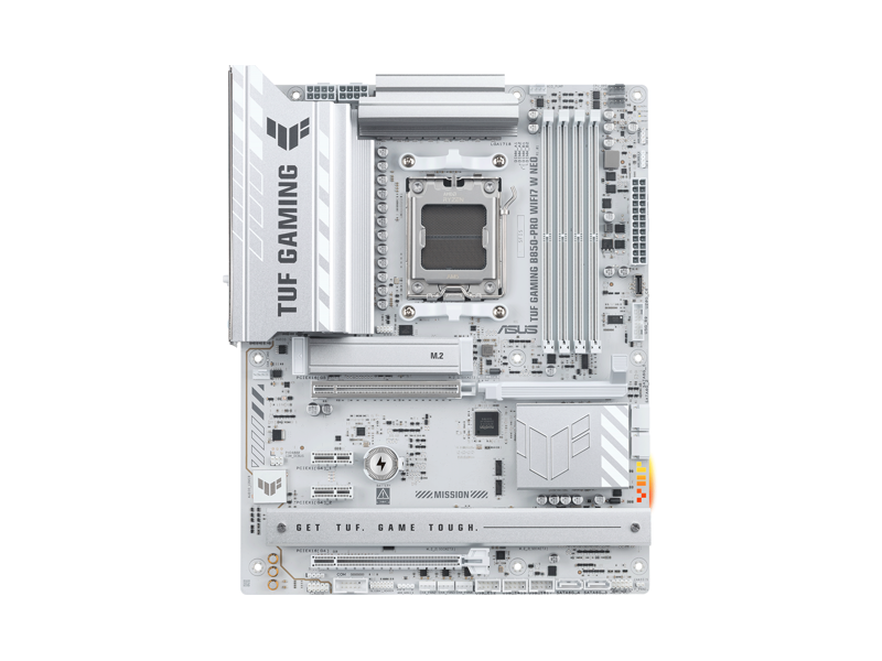 90MB1NW0-M0EAY0  Материнская плата ASUS TUF GAMING B850-PRO WIFI7 W NEO/ ATX/ AMD Ryzen 7000/ 8000/ 9000/ 4xDIMM DDR5 9000 MHz max/ B850 AM5/ 4xSATA 6G/ 3xM.2 2242/ 2260/ 2280/ 22110/ 2xPCI-E Gen4/ PCI-E Gen4 x4/ x16/ PCI-E Gen4 x4/ x8/ x16/ PCI-E Gen5 x16/ Wi-FI/ BT/ 12x