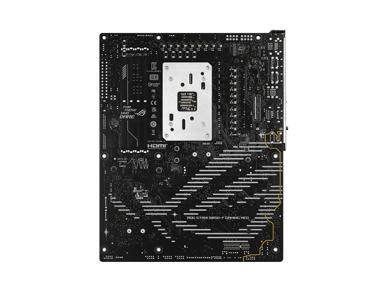 90MB1NX0-M0EAY0  Материнская плата ASUS ROG STRIX B850-F GAMING NEO/ ATX/ AMD Ryzen 7000/ 8000/ 9000/ 4xDIMM DDR5 9000 MHz max/ B850 AM5/ 2xSATA 6G/ 4xM.2 2242/ 2260/ 2280/ 2xPCI-E Gen4 x4/ x16/ PCI-E Gen4 x8/ x16/ PCI-E Gen5 x16/ Wi-Fi/ BT/ 15xUSB/ 3xUSB-C/ HDMI/ DP/ RJ4