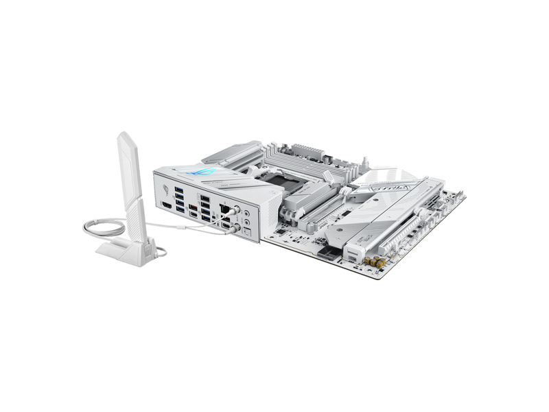 90MB1P30-M0EAY0  Материнская плата ASUS ROG STRIX X870E-A GAMING NEO WiFi7/ ATX/ AMD Ryzen 7000/ 8000/ 9000/ 4xDIMM DDR5 9600 MHz max/ X870 AM5/ 4xSATA 6G/ 4xM.2 2242/ 2260/ 2280/ 2xPCI-E Gen4 x4/ x16/ PCI-E Gen4 x8/ x16/ PCI-E Gen5 x16/ Wi-Fi/ BT/ 9xUSB/ 3xUSB-C/ HDMI/ D 2