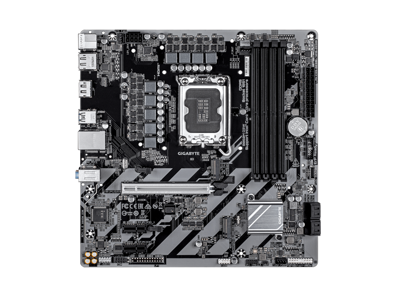 B860M D3W  Материнская плата GIGABYTE B860M D3W/ microATX/ Intel Ultra/ 4xDIMM DDR5 6400 MHz/ B860 LGA1851/ 4xSATA 6G/ 2xM.2 2280/ 2xPCI-E Gen3/ PCI-E Gen5 x16/ 10xUSB/ USB-C/ HDMI/ DP/ RJ45