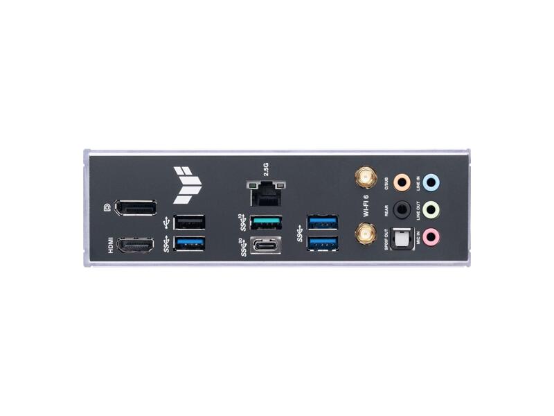 TUF GAMING B760-PLUS WIFI  ASUS TUF GAMING B760-PLUS WIFI Intel Core 12th/ 13th/ 14th/ Pentium Gold/ Celeron Intel B760 ATX Ret 4xDIMM DDR5 3x PCIe 3.0 Wi-Fi BT 13xUSB DP HDMI RJ45 1
