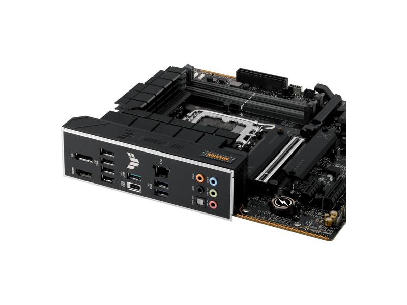TUF GAMING B760M-PLUS II  Материнская плата ASUS TUF GAMING B760M-PLUS II/ microATX/ Intel Celeron/ Pentium Gold 12/ 13/ 14th Gen/ B760 LGA1700/ 4xDIMM DDR5 5600 MHz/ 4xSATA 6G/ M.2 PCI-E Gen4 x2/ 2xM.2 PCI-E Gen4 x4/ PCI-E Gen3/ PCI-E Gen4 x4/ PCI-E Gen5 x16/ 7xUSB 2.0/ 3xUSB 3.2 1