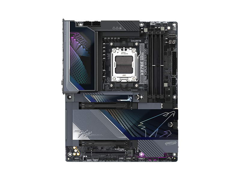 X870E A MASTER X  Материнская плата ASUS X870E A MASTER X/ ATX/ AMD Ryzen 7000/ 8000/ 9000/ 4xDIMM DDR5 5200 MHz/ X870 AM5/ 4xSATA 6G/ 4xM.2 25110/ 22110/ 2580/ 2280/ PCI-E Gen3 x16/ PCI-E Gen4 x16/ PCI-E Gen5 x16/ 18xUSB/ 3xUSB-C/ HDMI/ DP/ RJ45