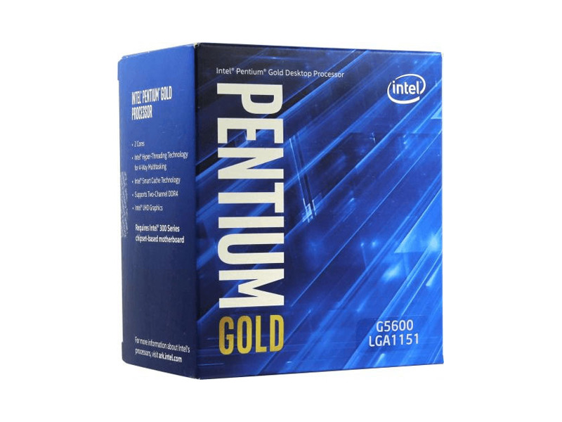 BX80684G5600  CPU Intel Pentium Gold G5600 (3.90Hz, 4M Cache, 2 Cores, HT) Box