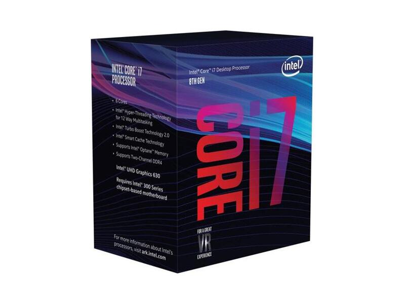 BX80684I78700K  CPU Intel Core i7-8700K (3.70 GHz, 12M Cache, 6 Cores, HT) Box